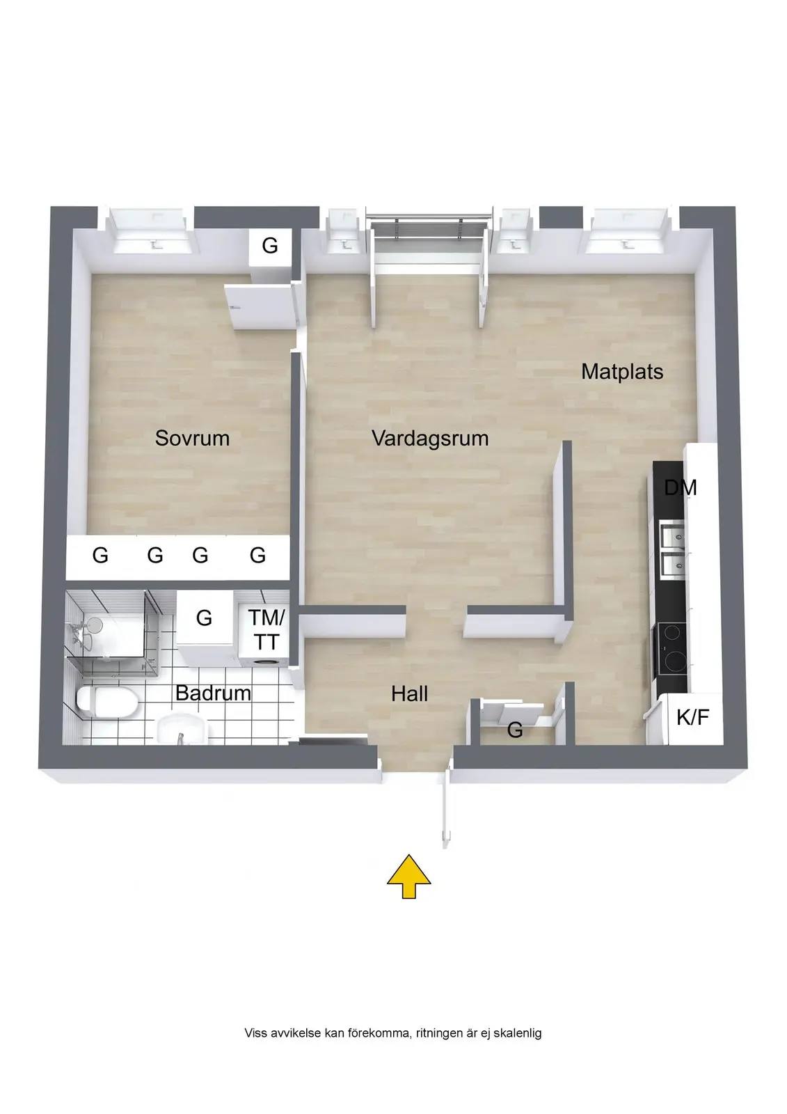 Planritning för Topeliusgatan 6E