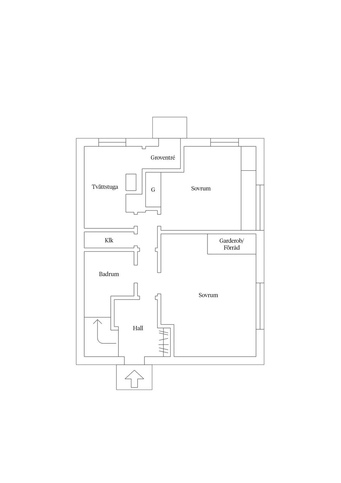 Floor plan for Tomtbergavägen 54