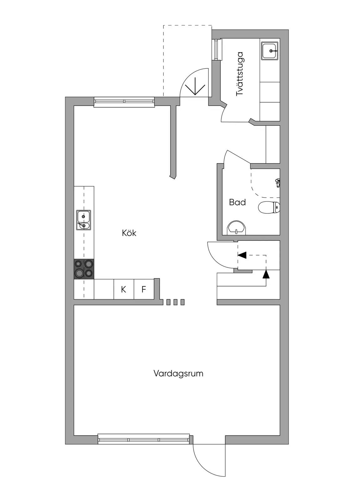 Floor plan for Solbackavägen 30