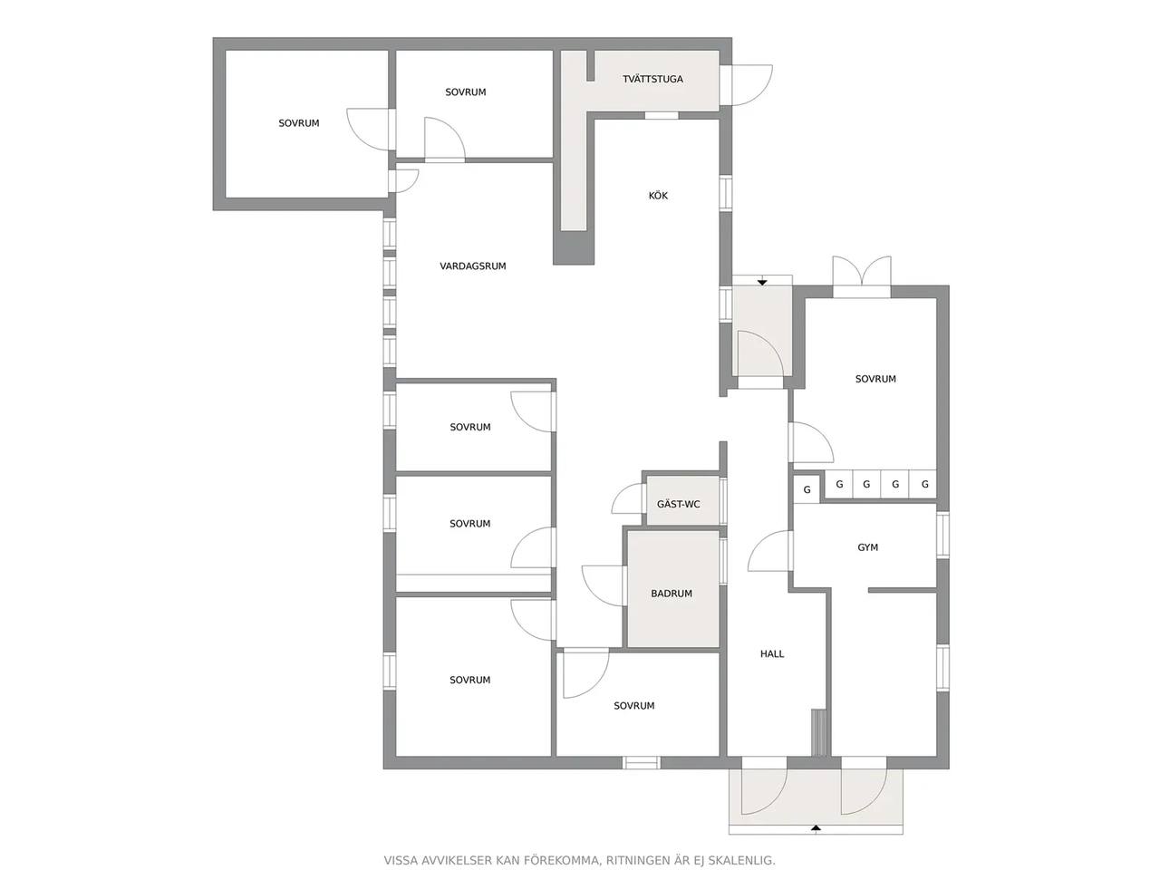 Floor plan for Utsiktsvägen 6