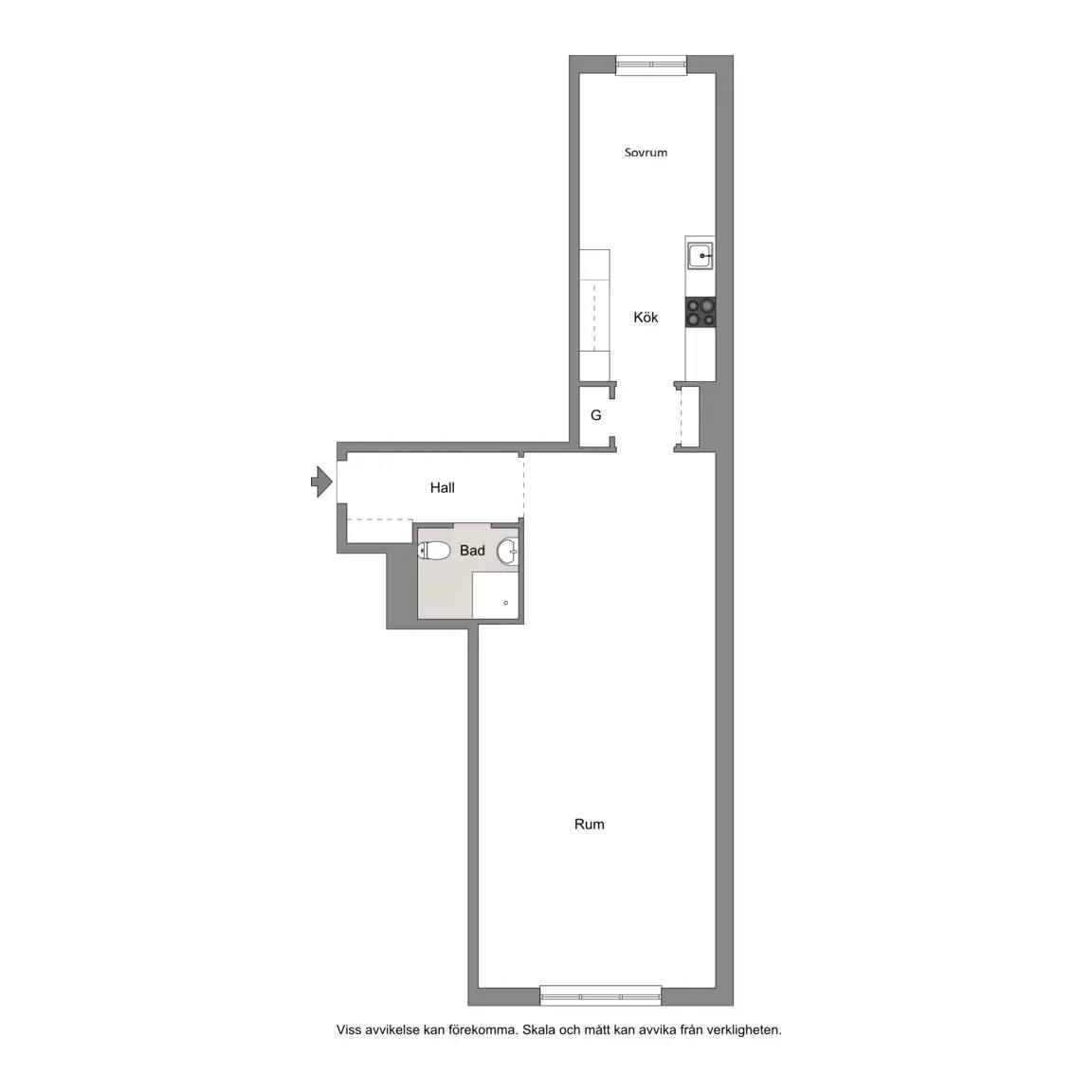Floor plan for Plogvägen 6