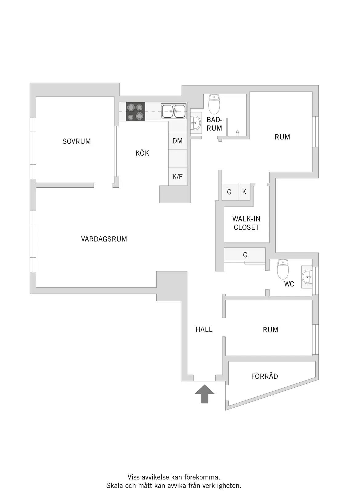 Floor plan for Hvitfeldtsgatan 13