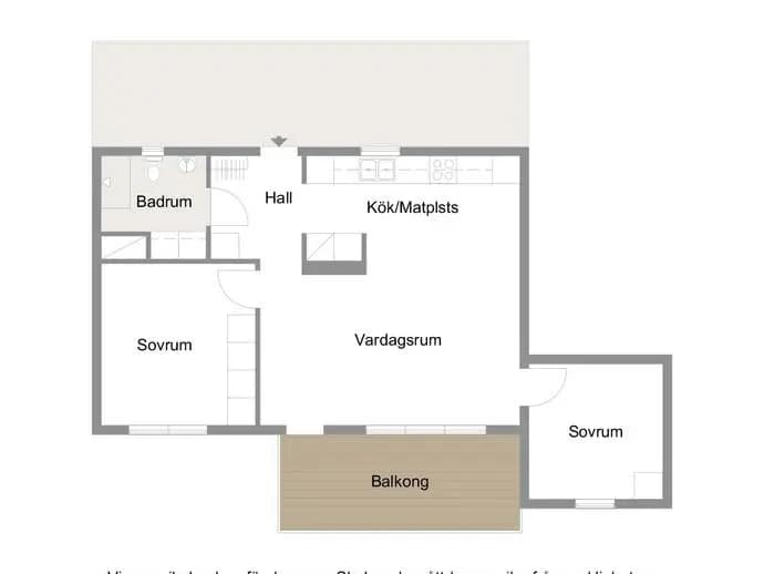 Floor plan for Vikhemsvägen 70