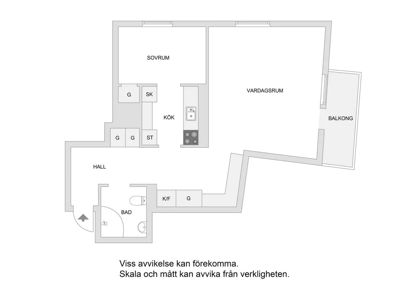 Floor plan for Strålgatan 45
