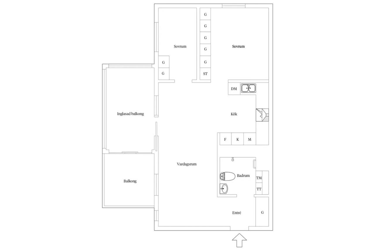Floor plan for Krabbes väg 27