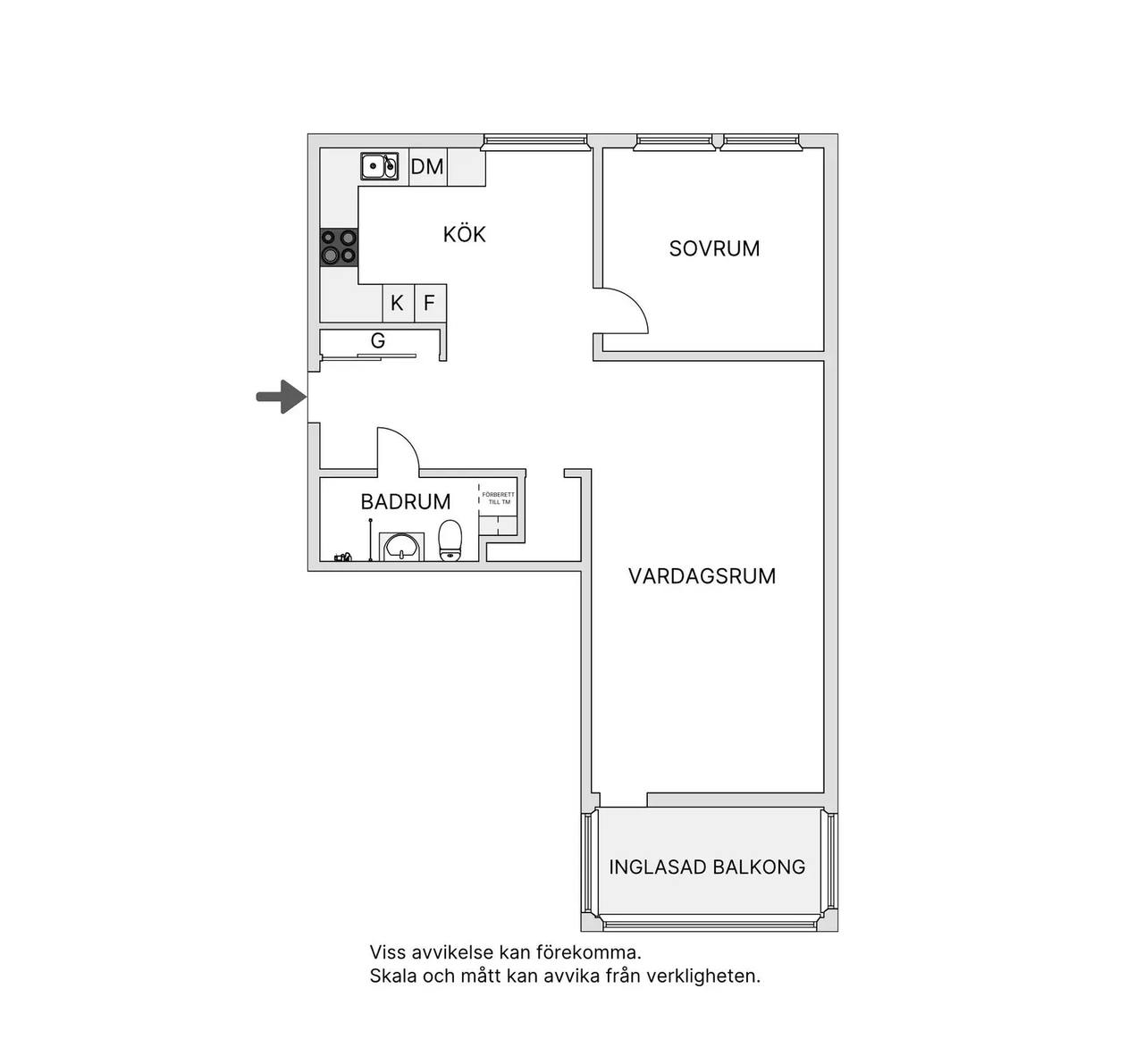 Planritning för Västergårdsgatan 59