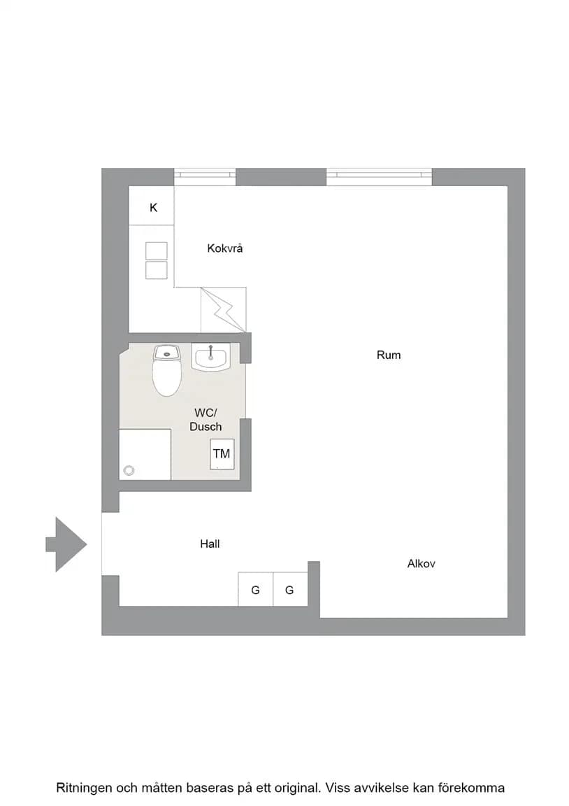 Floor plan for Hertig Karls gata 25
