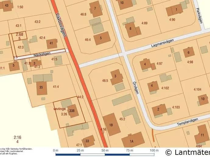 Floor plan for Örvägen 3