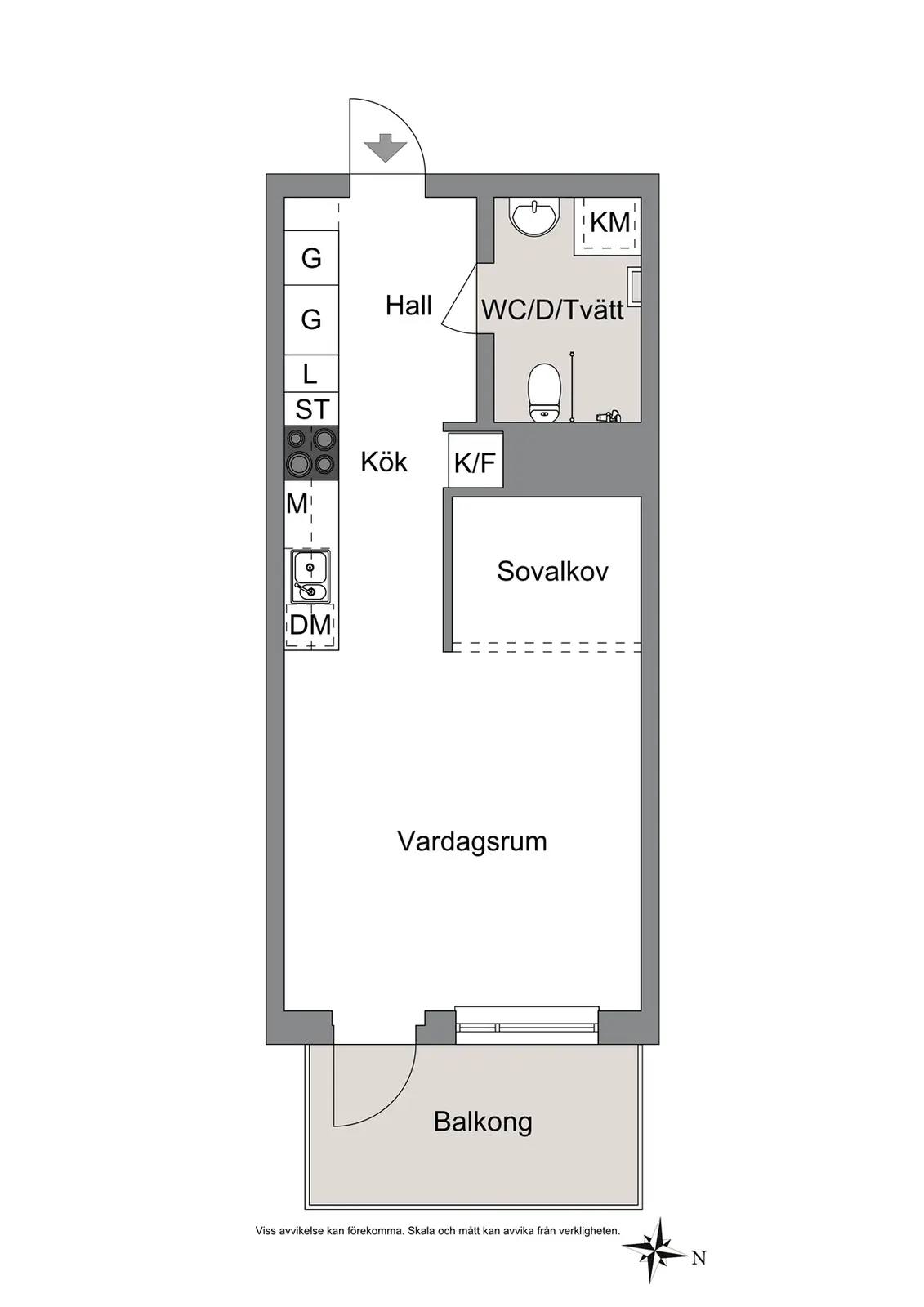 Planritning för Dansbanevägen 3
