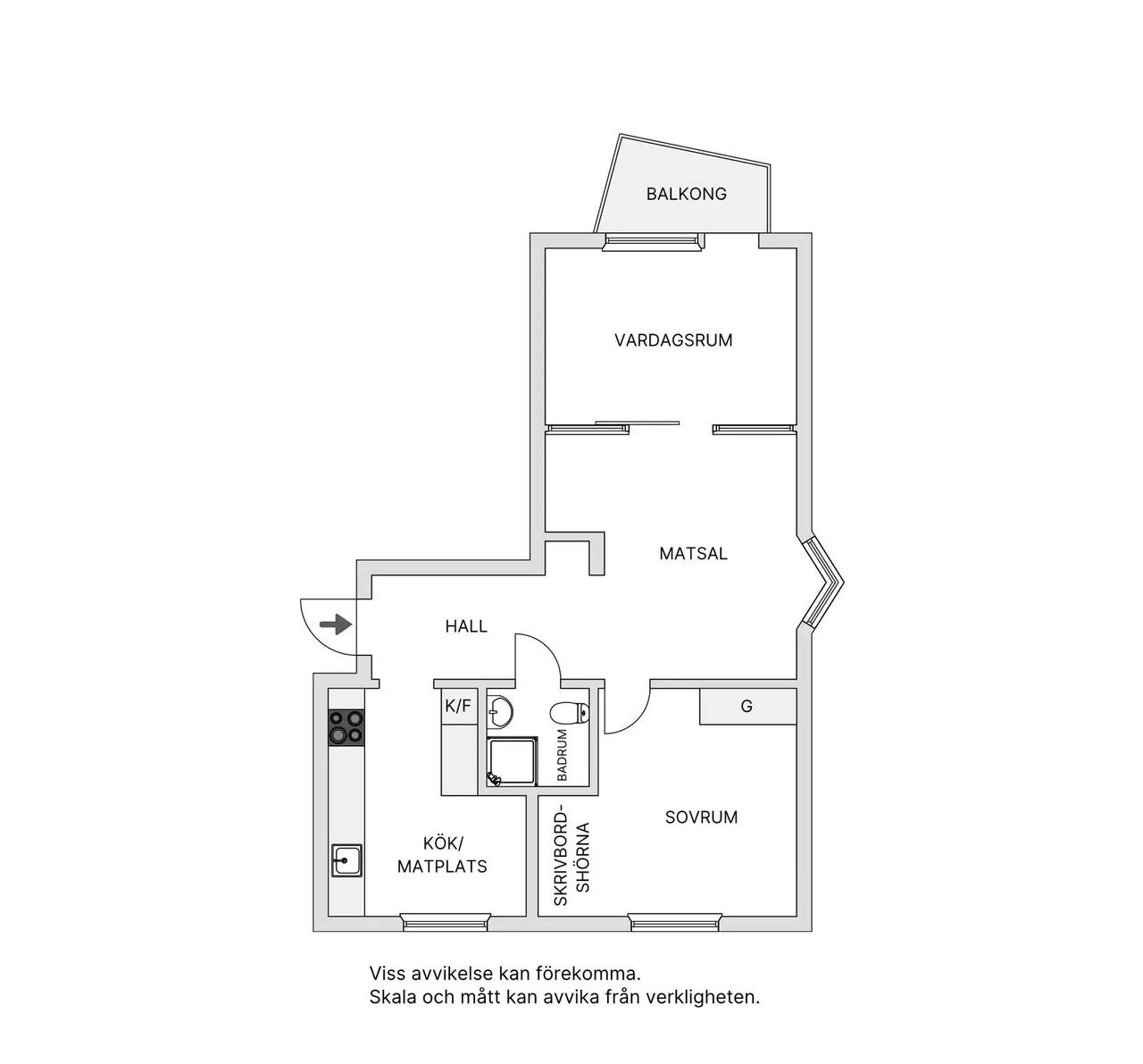 Planritning för Viskgatan 6A