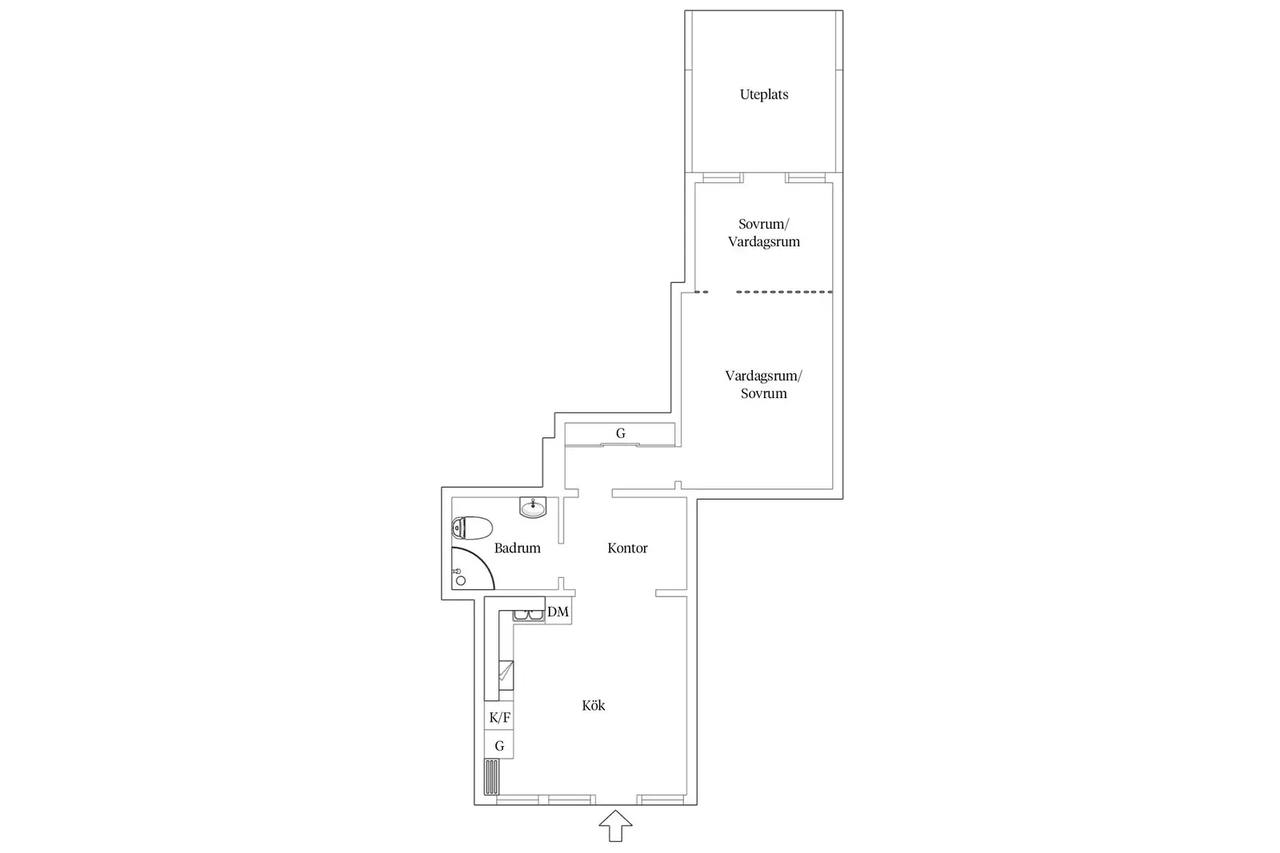 Planritning för Ektorpsvägen 9C