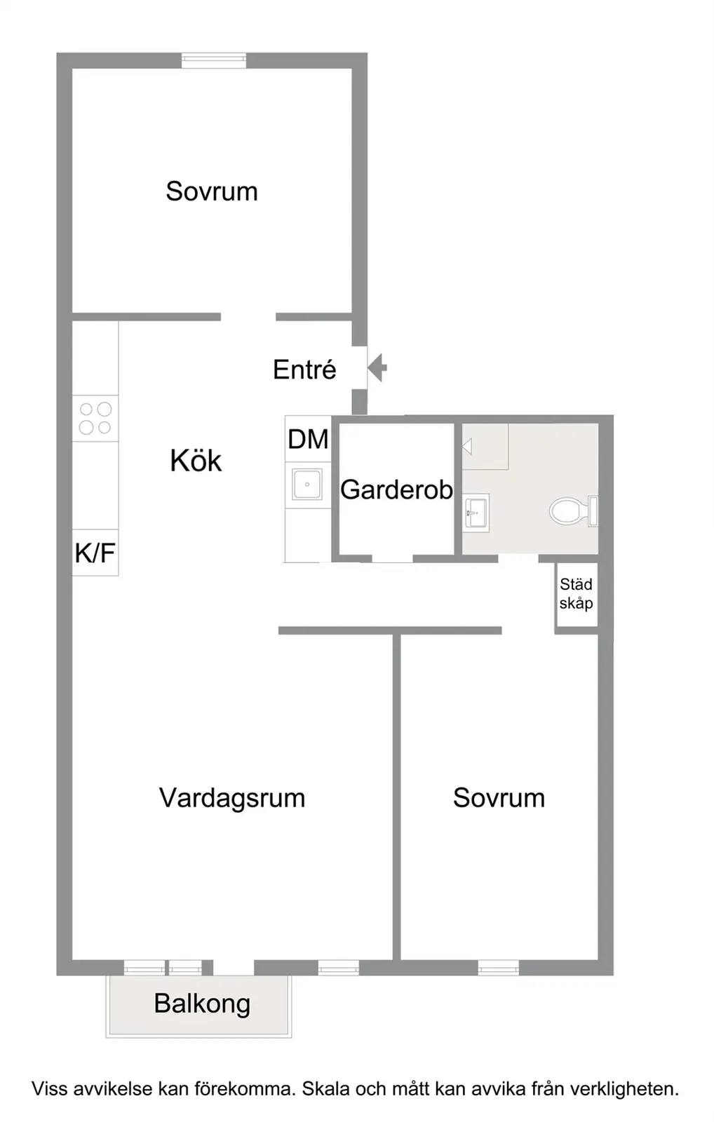 Floor plan for Amiralsgatan 41 A