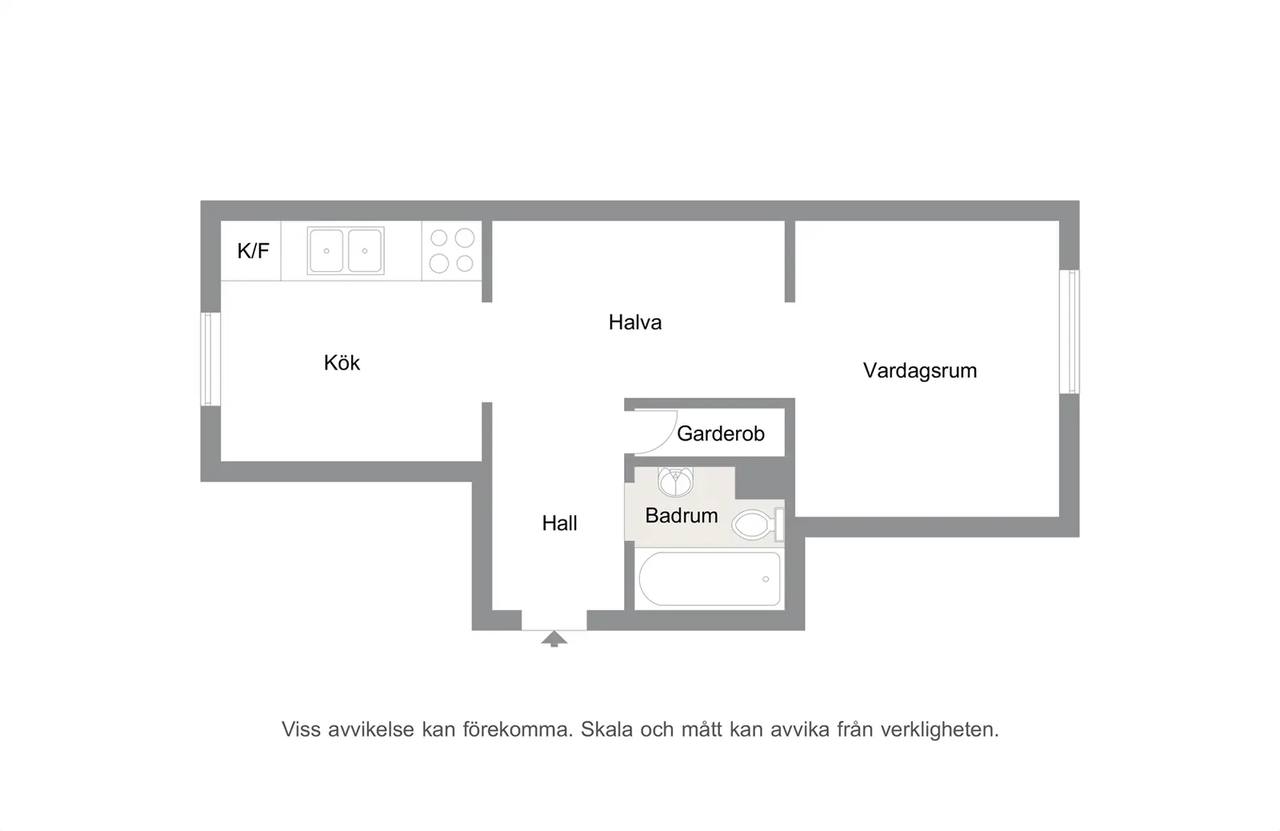 Floor plan for Nobelvägen 11a