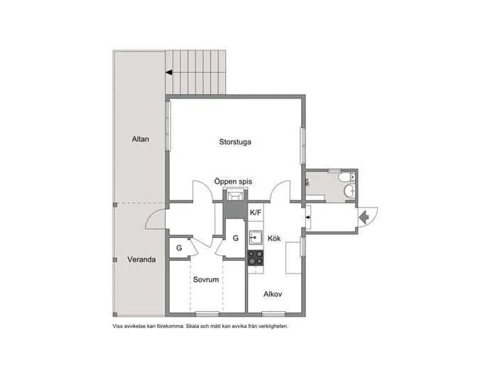 Floor plan for Solviksvägen 24