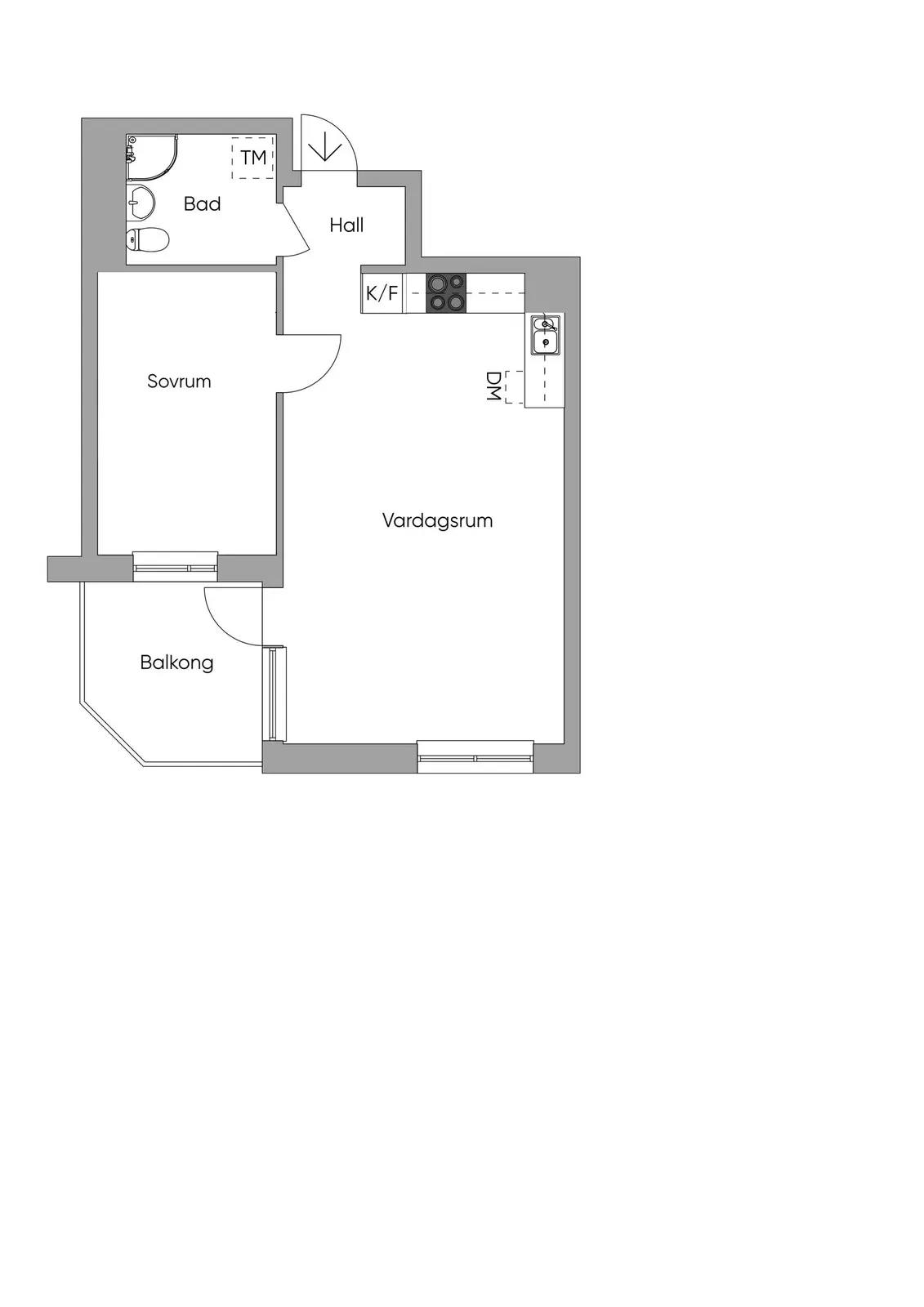 Planritning för Sjödalsvägen 22