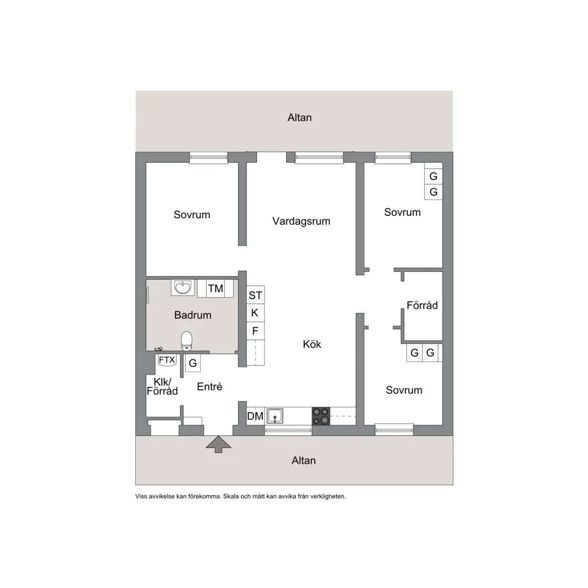 Floor plan for Ängsmarksvägen 35A