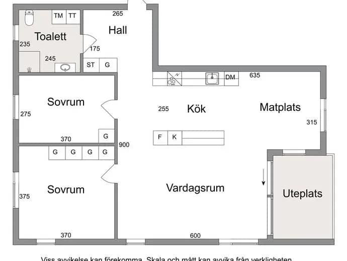 Floor plan for Verktygsgatan 2C