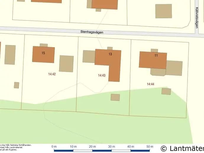Planritning för Stenhagsvägen 13