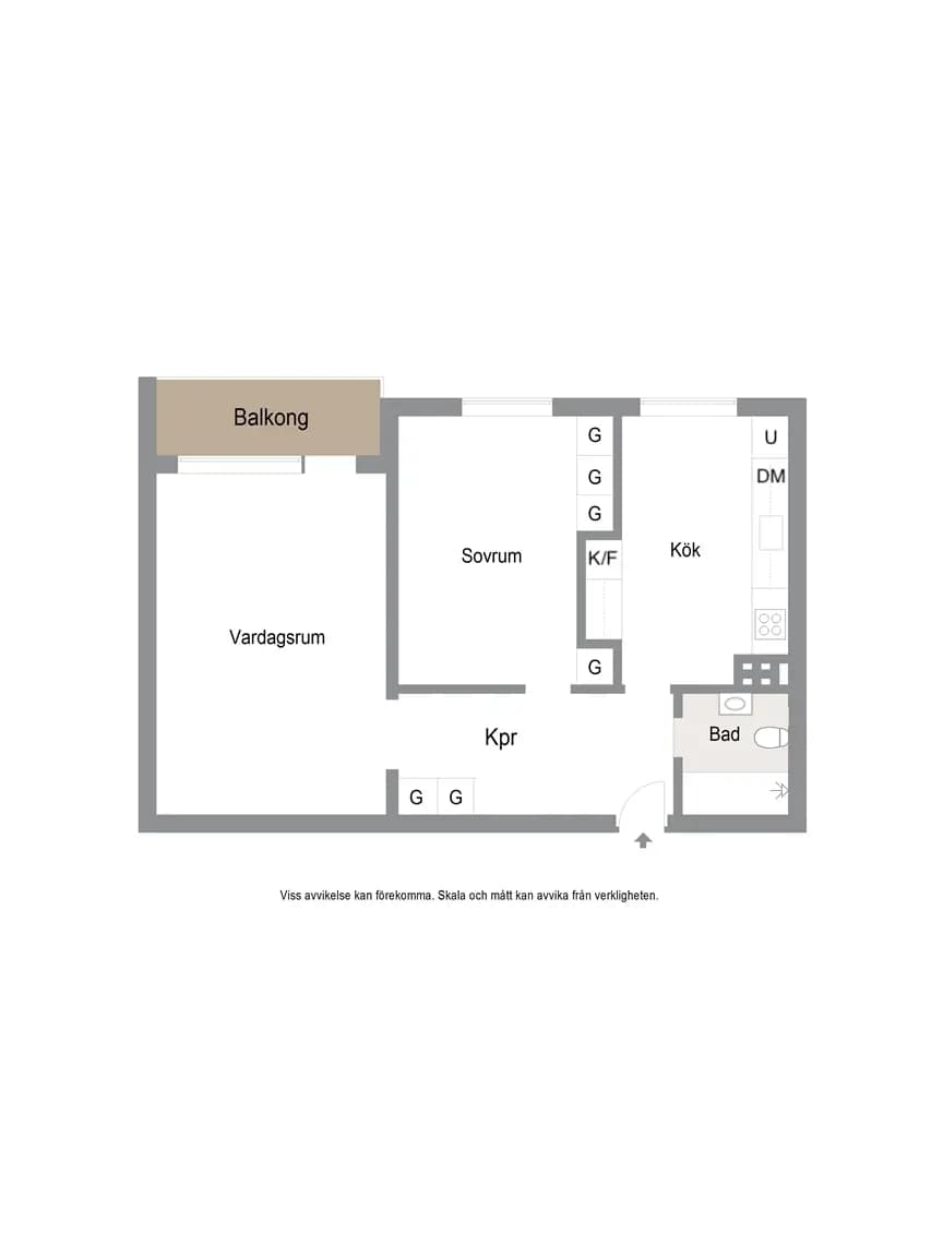 Floor plan for Berguvsgatan 2A