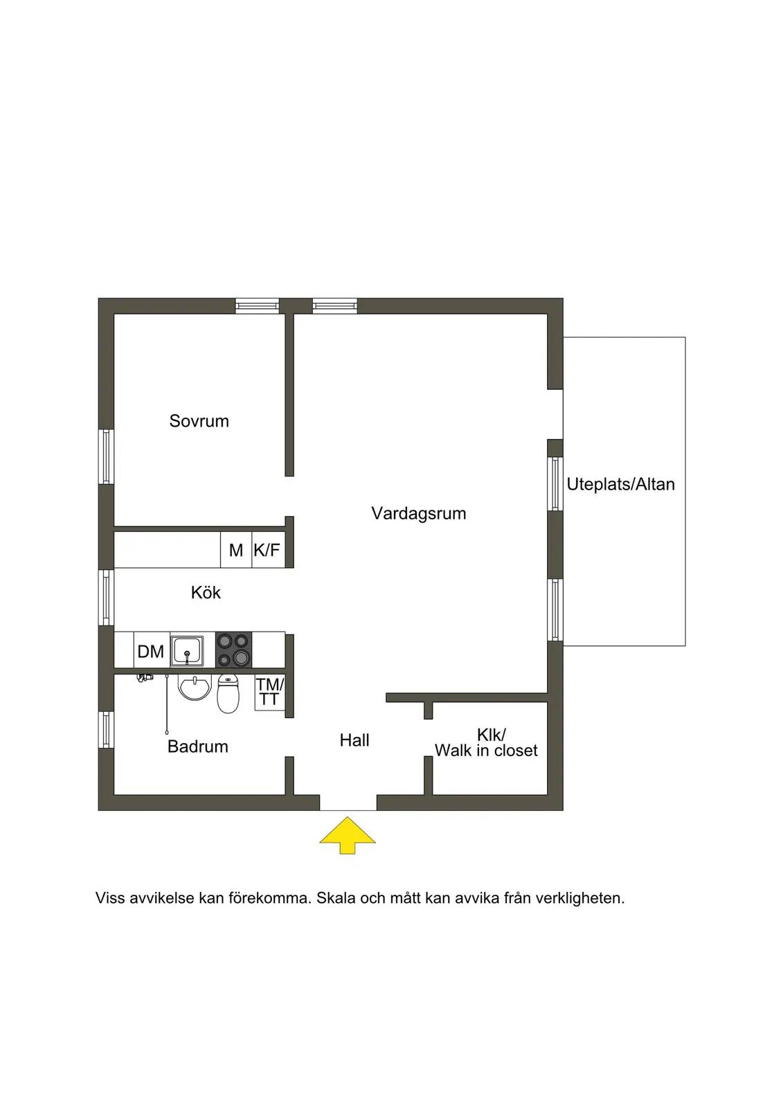 Planritning för Kvarnbergsvägen 72