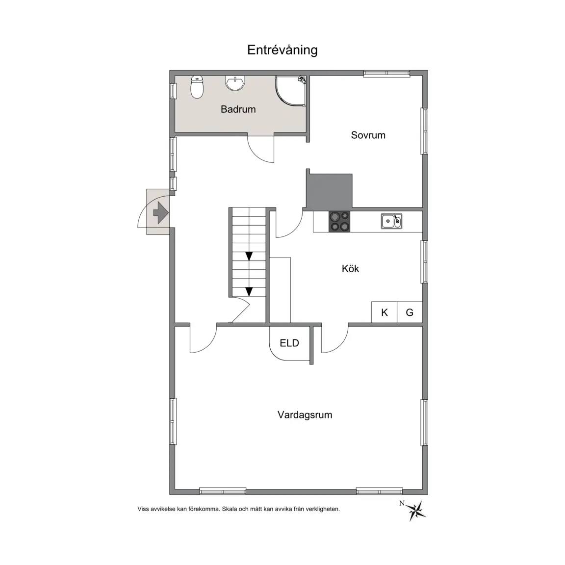 Floor plan for Näsumsvägen 165
