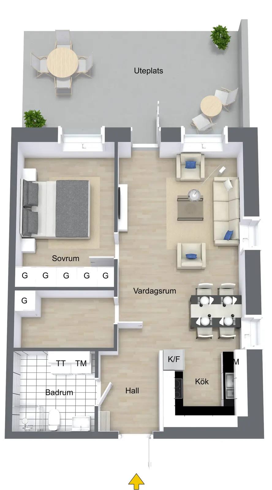 Planritning för Råbyvägen 41
