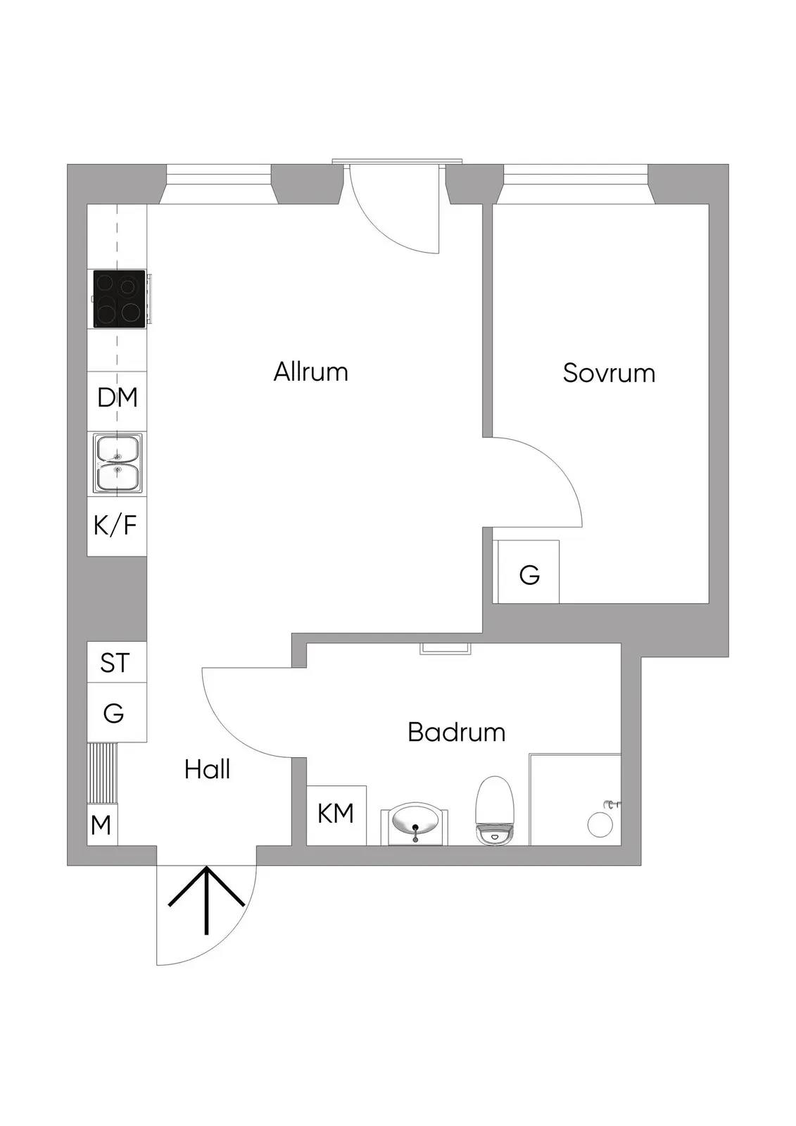 Floor plan for Stadshusplatsen 2