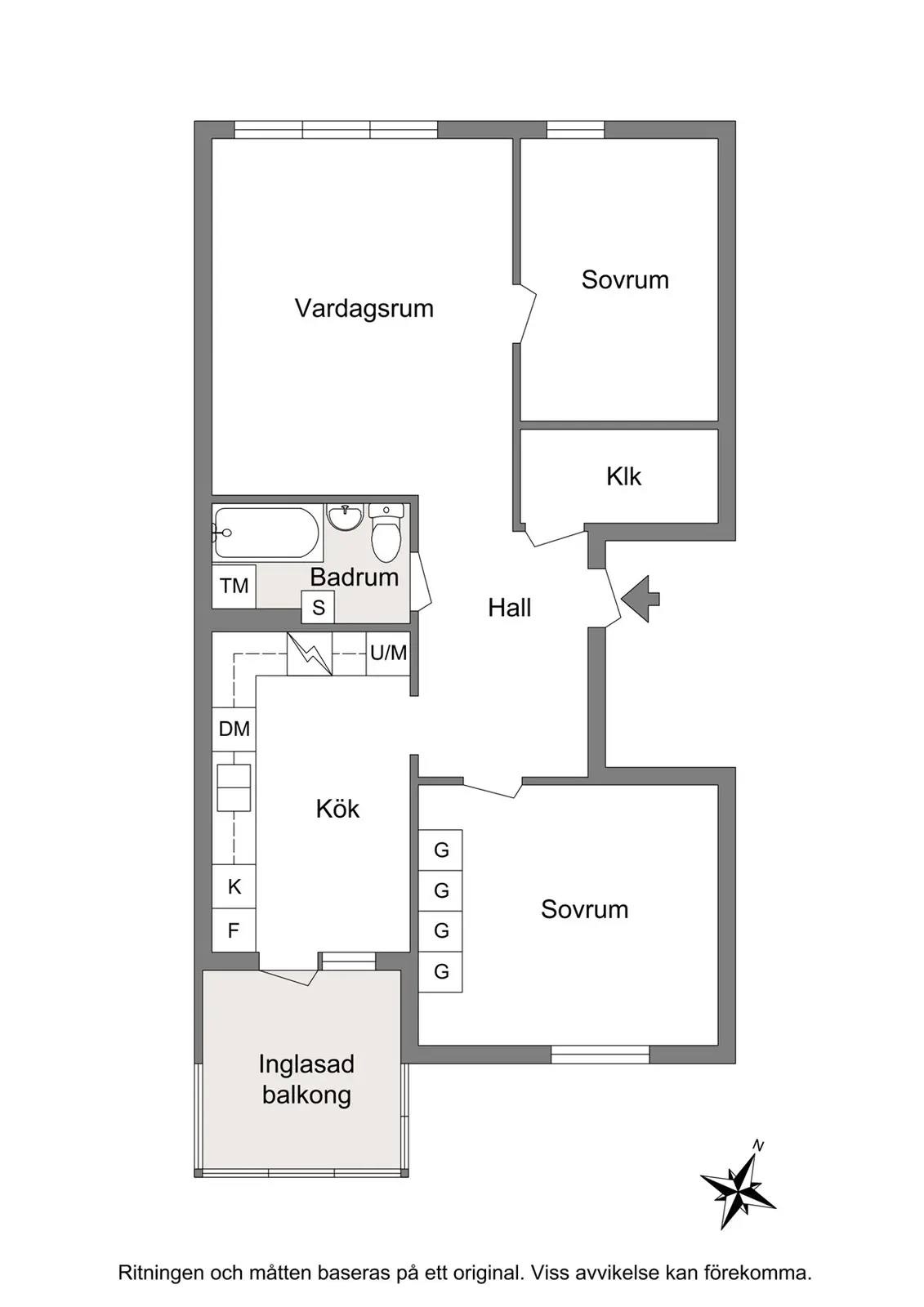 Planritning för Reenstiernagatan 26