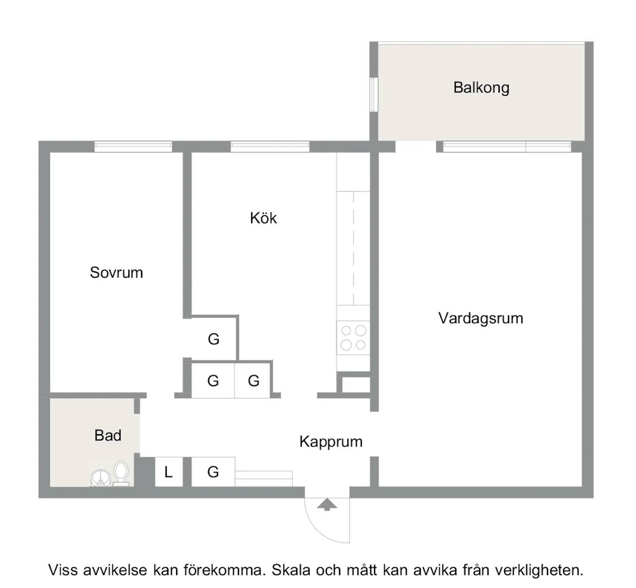 Floor plan for Södra Gulsparvsgatan 40