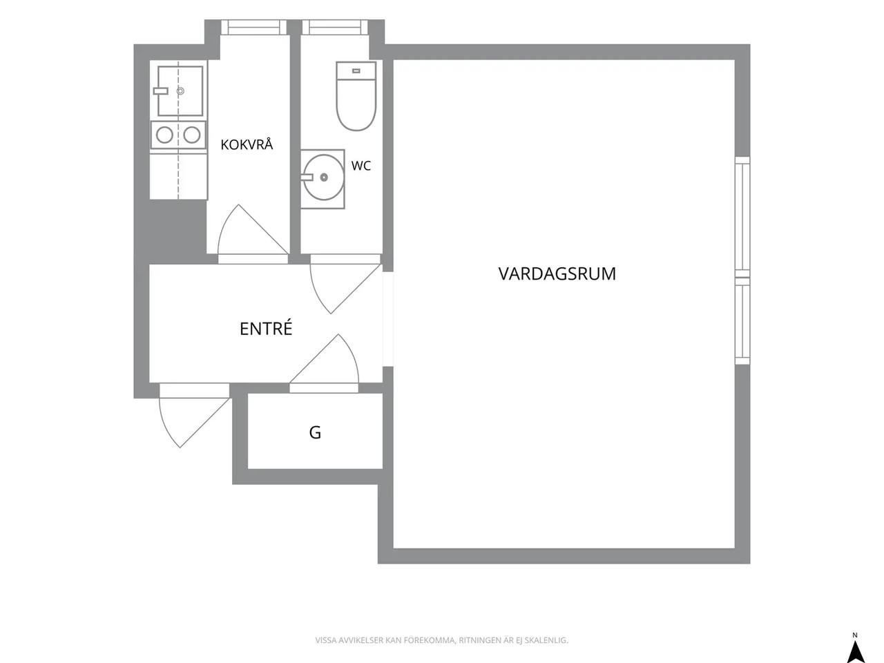 Floor plan for Rantzowgatan 11B