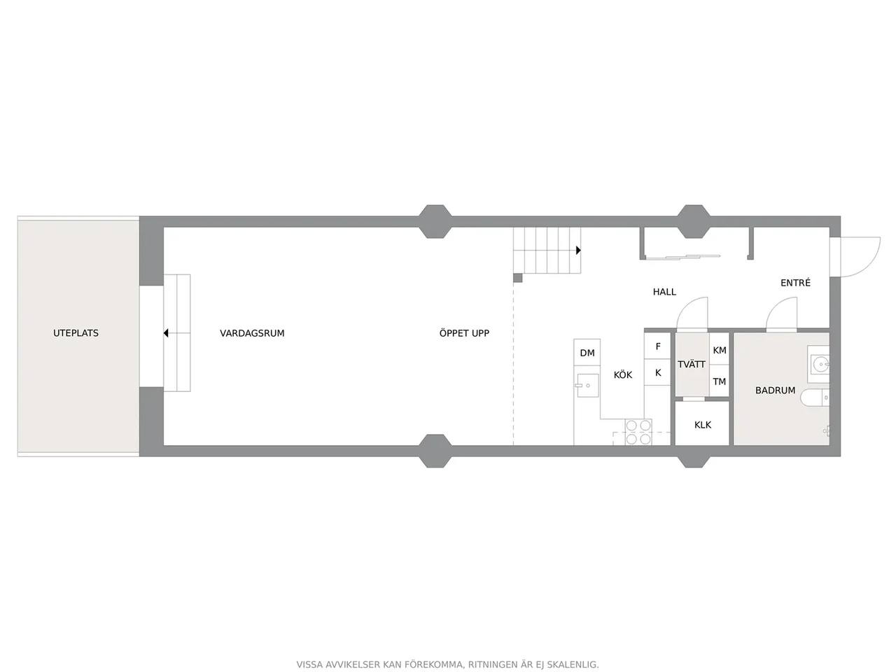 Floor plan for Engelska Gången 8
