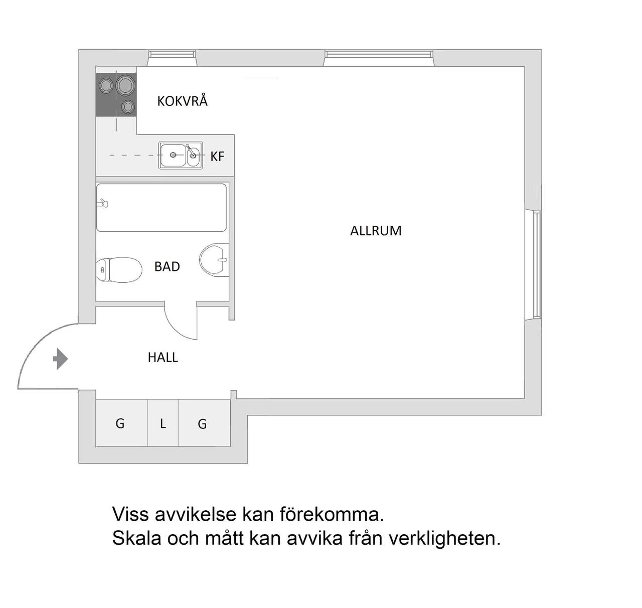 Planritning för Emågatan 39, 1tr
