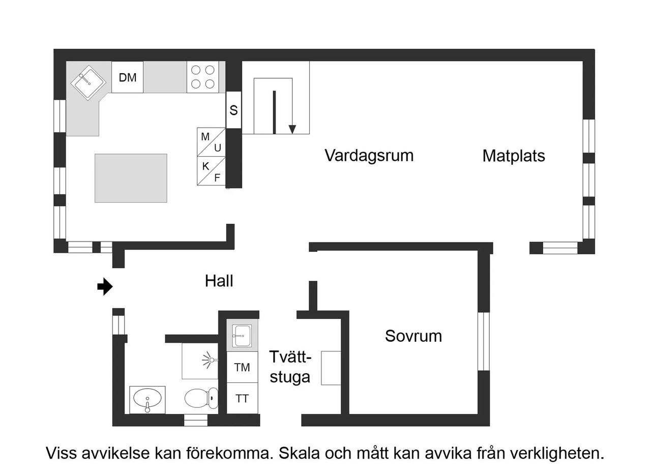 Planritning för Storhögsgatan 15