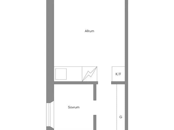 Floor plan for Idungatan 1B, 3,5 tr