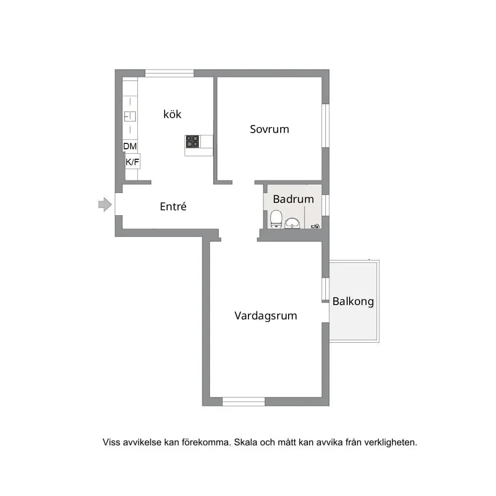 Floor plan for Storgatan 10A