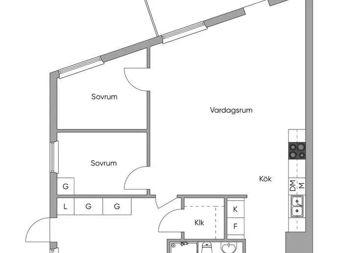 Planritning för Gamla Enköpingsvägen 176