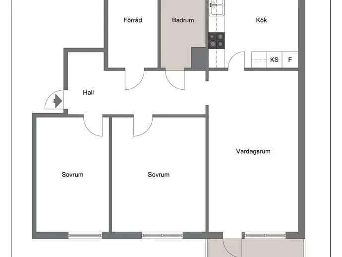 Floor plan for Tre källors väg 17
