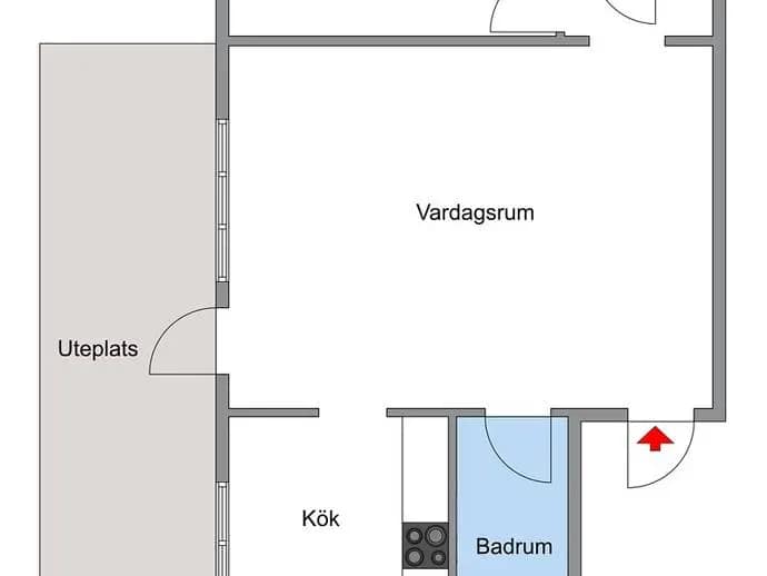 Floor plan for Skarprunnavägen 109