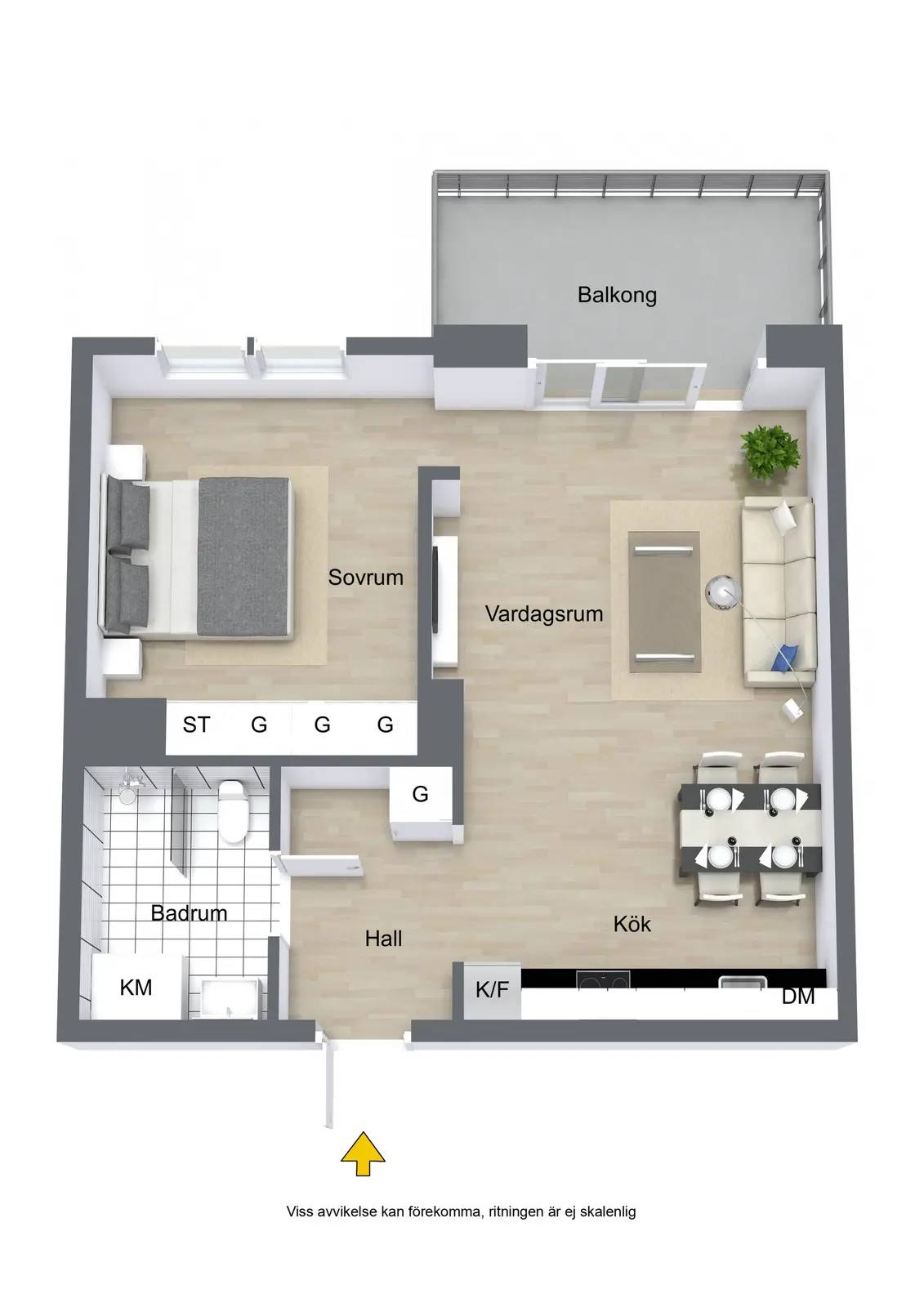 Planritning för Orgelgatan 9