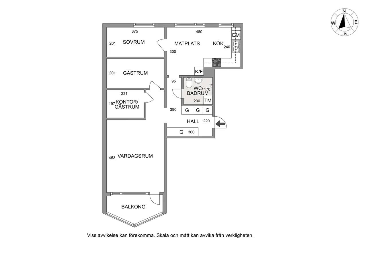 Planritning för Tvillingarnas Gata 319