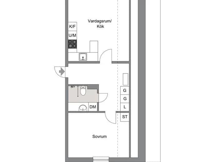 Planritning för KARLSGATAN 9D