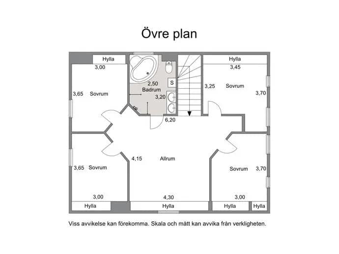 Floor plan for Flugsnapparvägen 10