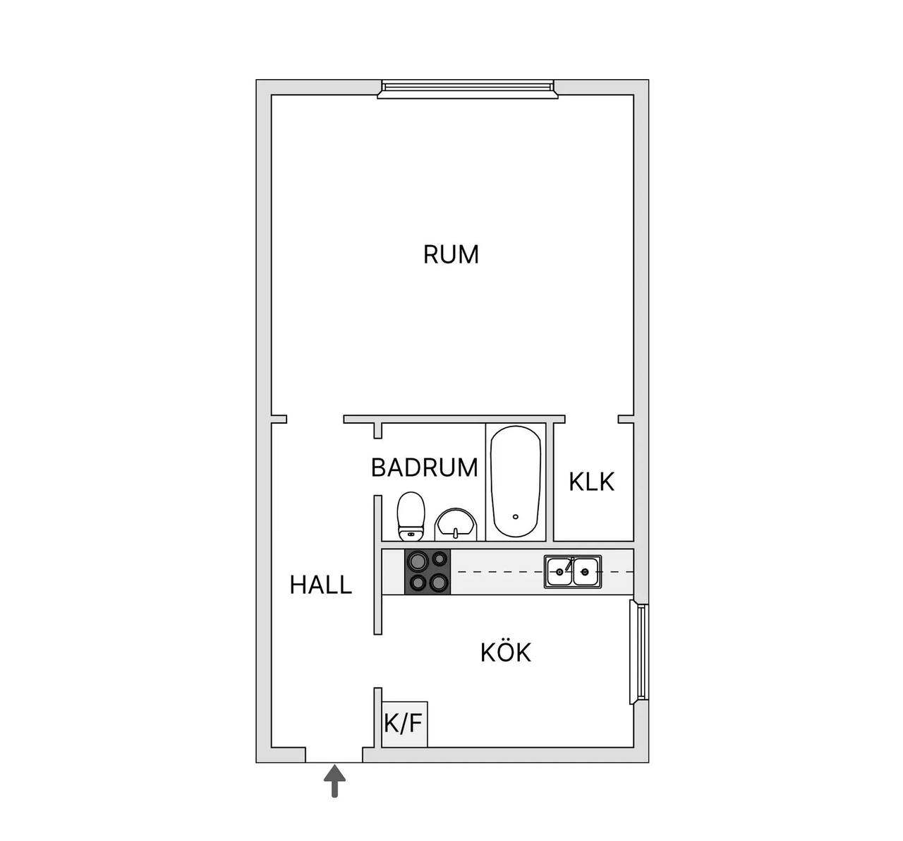 Floor plan for Kronetorpsgatan 70A