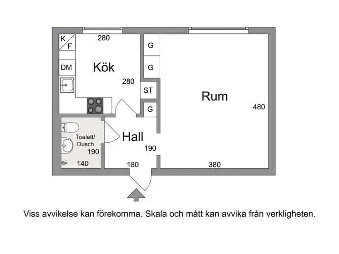 Planritning för Skogslyckegatan 94