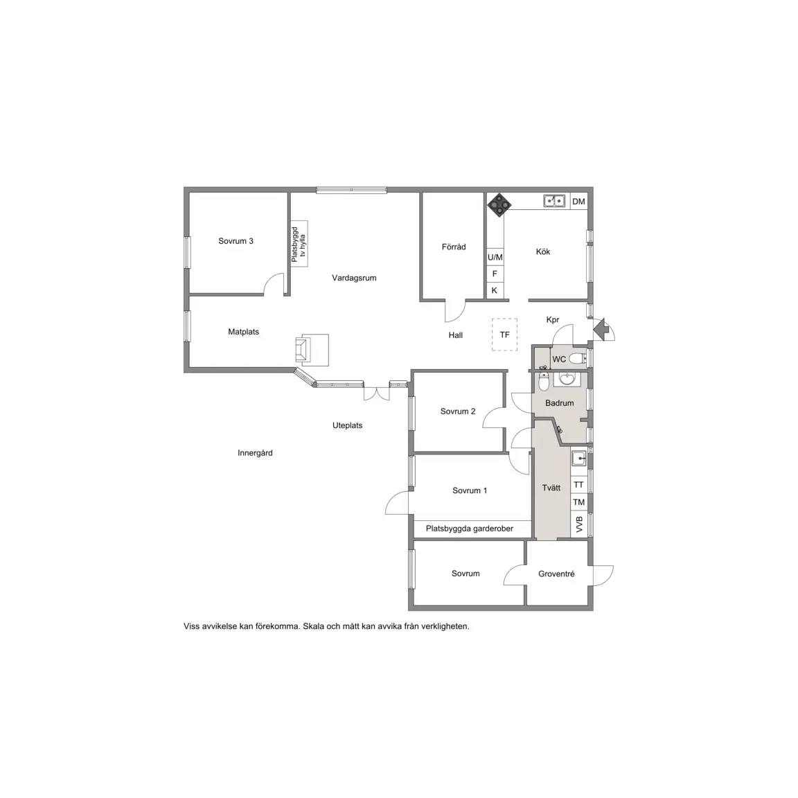 Floor plan for Fjärdingsmansvägen 226