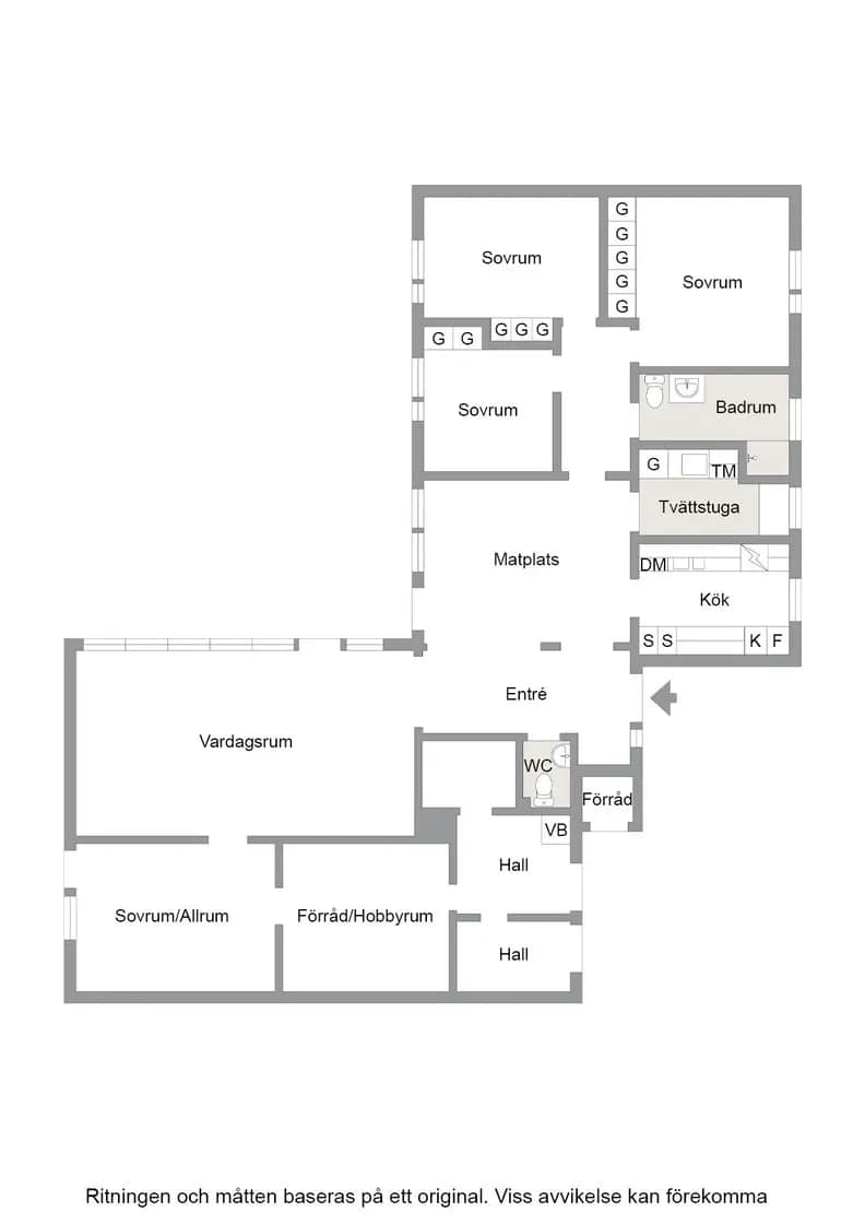 Floor plan for Mollstedts väg 15