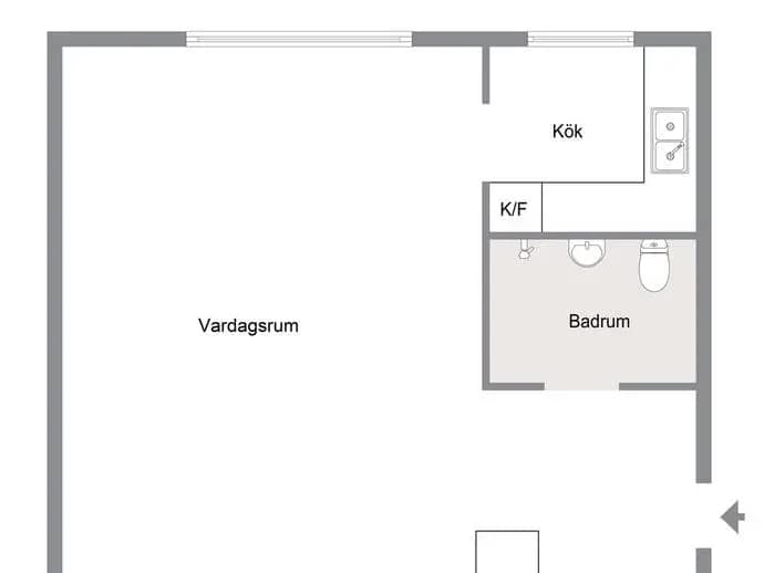 Floor plan for Njurundagatan 6 vån 2 av 2