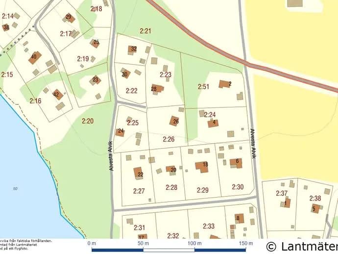 Planritning för Alvesta Alvik 26