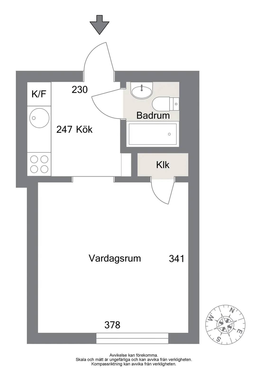 Planritning för Borgaregatan 15A