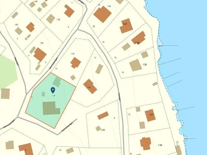 Planritning för Hammarbyvägen 12